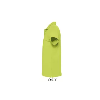   Férfi WINTER II rövid ujjú három gombos galléros pamut piké póló, SOL'S SO11362, Apple Green-2XL