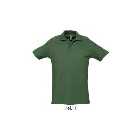   Férfi WINTER II rövid ujjú három gombos galléros pamut piké póló, SOL'S SO11362, Golf Green-2XL