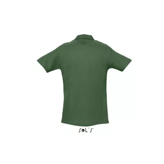   Férfi WINTER II rövid ujjú három gombos galléros pamut piké póló, SOL'S SO11362, Golf Green-2XL