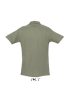 Férfi WINTER II rövid ujjú három gombos galléros pamut piké póló, SOL'S SO11362, Khaki-2XL