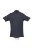 Férfi WINTER II rövid ujjú három gombos galléros pamut piké póló, SOL'S SO11362, Navy-S