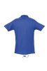 Férfi WINTER II rövid ujjú három gombos galléros pamut piké póló, SOL'S SO11362, Royal Blue-S