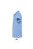 Férfi WINTER II rövid ujjú három gombos galléros pamut piké póló, SOL'S SO11362, Sky Blue-2XL