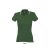 Női PRACTICE rövid ujjú kontrasztcsíkos galléros piké pamut póló, SOL'S SO11366, Golf Green/White-XL
