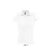 Női PRESCOTT rövid ujjú galléros pamut piké póló, SOL'S SO11376, White-XL