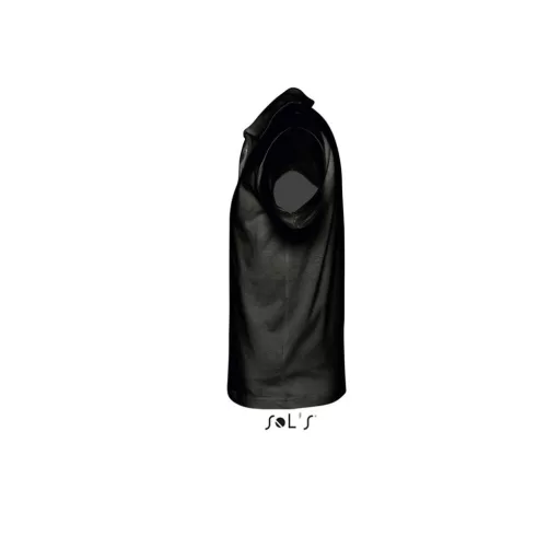 Férfi PRESCOTT rövid ujjú galléros pamut piké póló, SOL'S SO11377, Deep Black-M