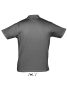 Férfi PRESCOTT rövid ujjú galléros pamut piké póló, SOL'S SO11377, Dark Grey-2XL