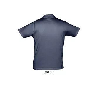   Férfi PRESCOTT rövid ujjú galléros pamut piké póló, SOL'S SO11377, French Navy-2XL