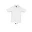 Férfi PRESCOTT rövid ujjú galléros pamut piké póló, SOL'S SO11377, White-3XL