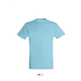   Uniszex REGENT kereknyakú rövid ujjú pamut póló, SOL'S SO11380, Atoll Blue-2XL