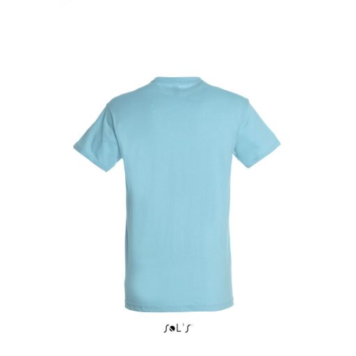 Uniszex REGENT kereknyakú rövid ujjú pamut póló, SOL'S SO11380, Atoll Blue-3XL