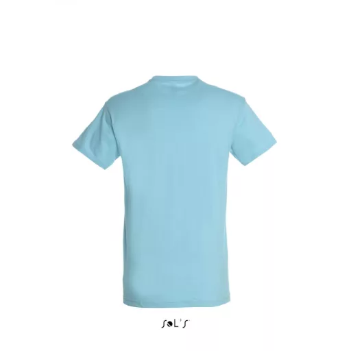 Uniszex REGENT kereknyakú rövid ujjú pamut póló, SOL'S SO11380, Atoll Blue-XS