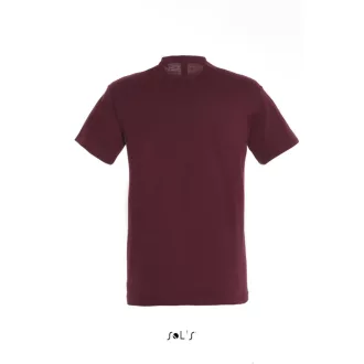   Uniszex REGENT kereknyakú rövid ujjú pamut póló, SOL'S SO11380, Burgundy-2XL