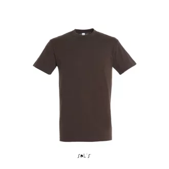   Uniszex REGENT kereknyakú rövid ujjú pamut póló, SOL'S SO11380, Chocolate-2XL