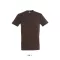 Uniszex REGENT kereknyakú rövid ujjú pamut póló, SOL'S SO11380, Chocolate-XS