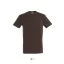 Uniszex REGENT kereknyakú rövid ujjú pamut póló, SOL'S SO11380, Chocolate-XS