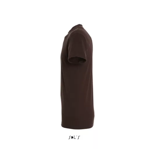 Uniszex REGENT kereknyakú rövid ujjú pamut póló, SOL'S SO11380, Chocolate-XS