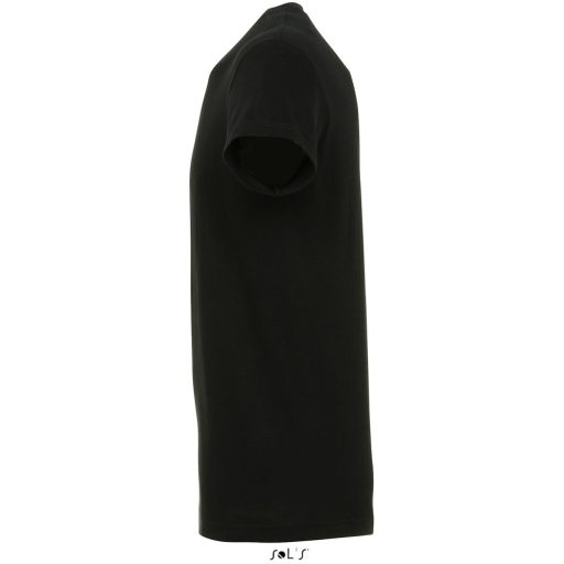 Uniszex REGENT kereknyakú rövid ujjú pamut póló, SOL'S SO11380, Deep Black-2XL