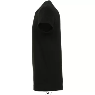   Uniszex REGENT kereknyakú rövid ujjú pamut póló, SOL'S SO11380, Deep Black-L