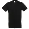Uniszex REGENT kereknyakú rövid ujjú pamut póló, SOL'S SO11380, Deep Black-XS