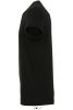 Uniszex REGENT kereknyakú rövid ujjú pamut póló, SOL'S SO11380, Deep Black-XS