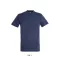 Uniszex REGENT kereknyakú rövid ujjú pamut póló, SOL'S SO11380, Denim-M