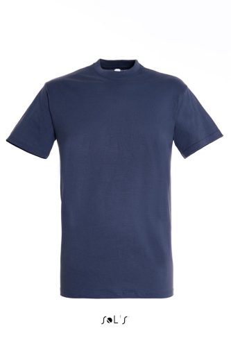 Uniszex REGENT kereknyakú rövid ujjú pamut póló, SOL'S SO11380, Denim-XS