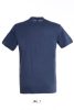 Uniszex REGENT kereknyakú rövid ujjú pamut póló, SOL'S SO11380, Denim-XS