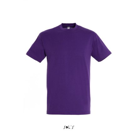 Uniszex REGENT kereknyakú rövid ujjú pamut póló, SOL'S SO11380, Dark Purple-XL