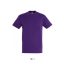 Uniszex REGENT kereknyakú rövid ujjú pamut póló, SOL'S SO11380, Dark Purple-XL