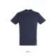 Uniszex REGENT kereknyakú rövid ujjú pamut póló, SOL'S SO11380, French Navy-XS