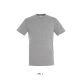 Uniszex REGENT kereknyakú rövid ujjú pamut póló, SOL'S SO11380, Grey Melange-2XL