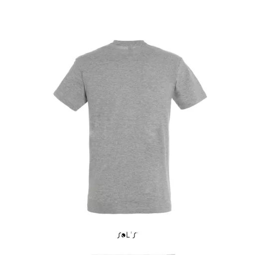 Uniszex REGENT kereknyakú rövid ujjú pamut póló, SOL'S SO11380, Grey Melange-4XL