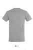 Uniszex REGENT kereknyakú rövid ujjú pamut póló, SOL'S SO11380, Grey Melange-XL