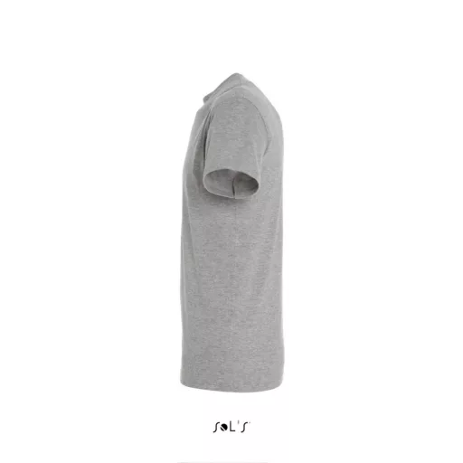 Uniszex REGENT kereknyakú rövid ujjú pamut póló, SOL'S SO11380, Grey Melange-XS