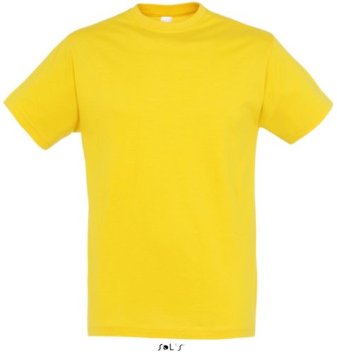 Uniszex REGENT kereknyakú rövid ujjú pamut póló, SOL'S SO11380, Gold-XS