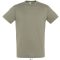 Uniszex REGENT kereknyakú rövid ujjú pamut póló, SOL'S SO11380, Khaki-XL