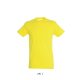 Uniszex REGENT kereknyakú rövid ujjú pamut póló, SOL'S SO11380, Lemon-2XL