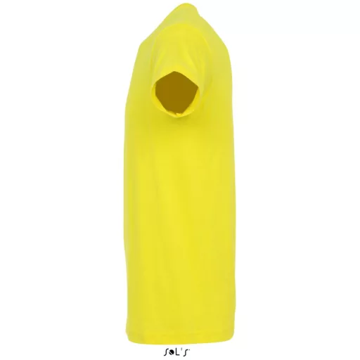 Uniszex REGENT kereknyakú rövid ujjú pamut póló, SOL'S SO11380, Lemon-L