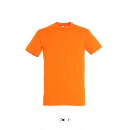 Uniszex REGENT kereknyakú rövid ujjú pamut póló, SOL'S SO11380, Orange-S