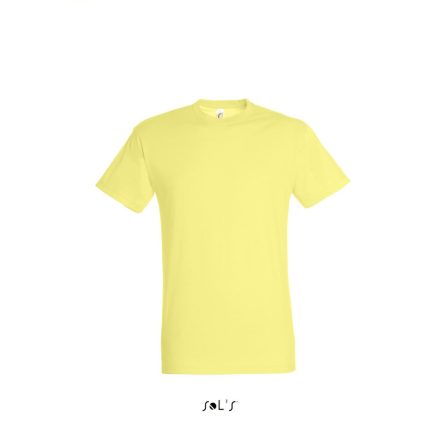 Uniszex REGENT kereknyakú rövid ujjú pamut póló, SOL'S SO11380, Pale Yellow-XL