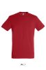 Uniszex REGENT kereknyakú rövid ujjú pamut póló, SOL'S SO11380, Red-XS