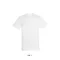 Uniszex REGENT kereknyakú rövid ujjú pamut póló, SOL'S SO11380, White-M