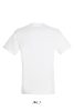 Uniszex REGENT kereknyakú rövid ujjú pamut póló, SOL'S SO11380, White-XS