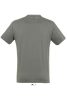 Uniszex REGENT kereknyakú rövid ujjú pamut póló, SOL'S SO11380, Zinc-2XL