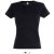 Női MISS kereknyakú rövid ujjú pamut póló, SOL'S SO11386, Deep Black-2XL