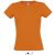 Női MISS kereknyakú rövid ujjú pamut póló, SOL'S SO11386, Orange-2XL