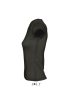 Női MOON V-nyakú rövid ujjú pamut póló, SOL'S SO11388, Deep Black-S