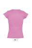 Női MOON V-nyakú rövid ujjú pamut póló, SOL'S SO11388, Orchid Pink-S