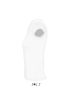 Női MOON V-nyakú rövid ujjú pamut póló, SOL'S SO11388, White-S